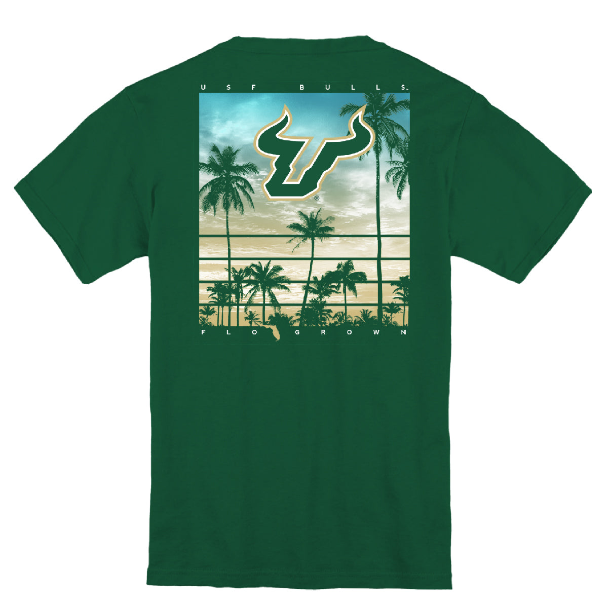 South Florida Bulls Sunset Poster Youth Tee