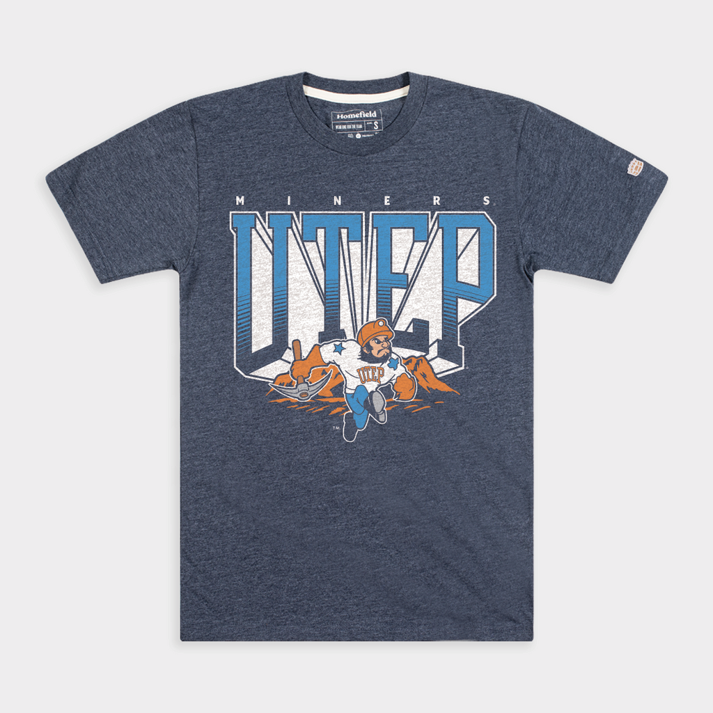 UTEP Miners 1990s Vintage Paydirt Pete Tee Style001