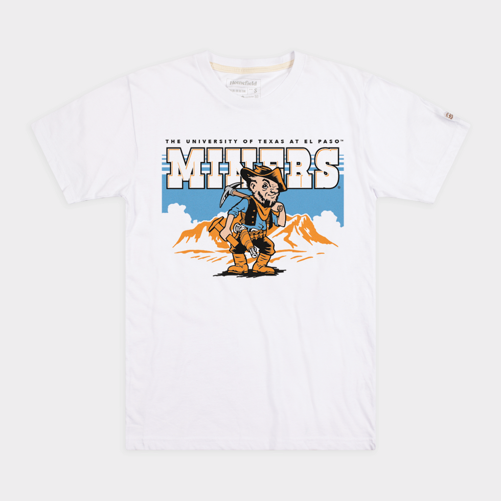 UTEP Miners Vintage Illustration Tee Style001