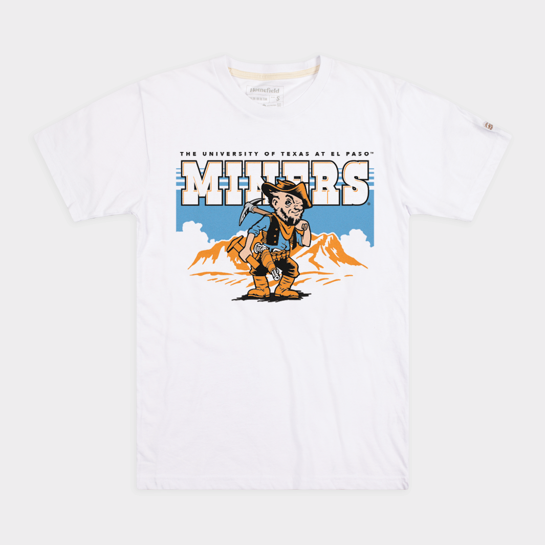 UTEP Miners Vintage Illustration Tee Style001