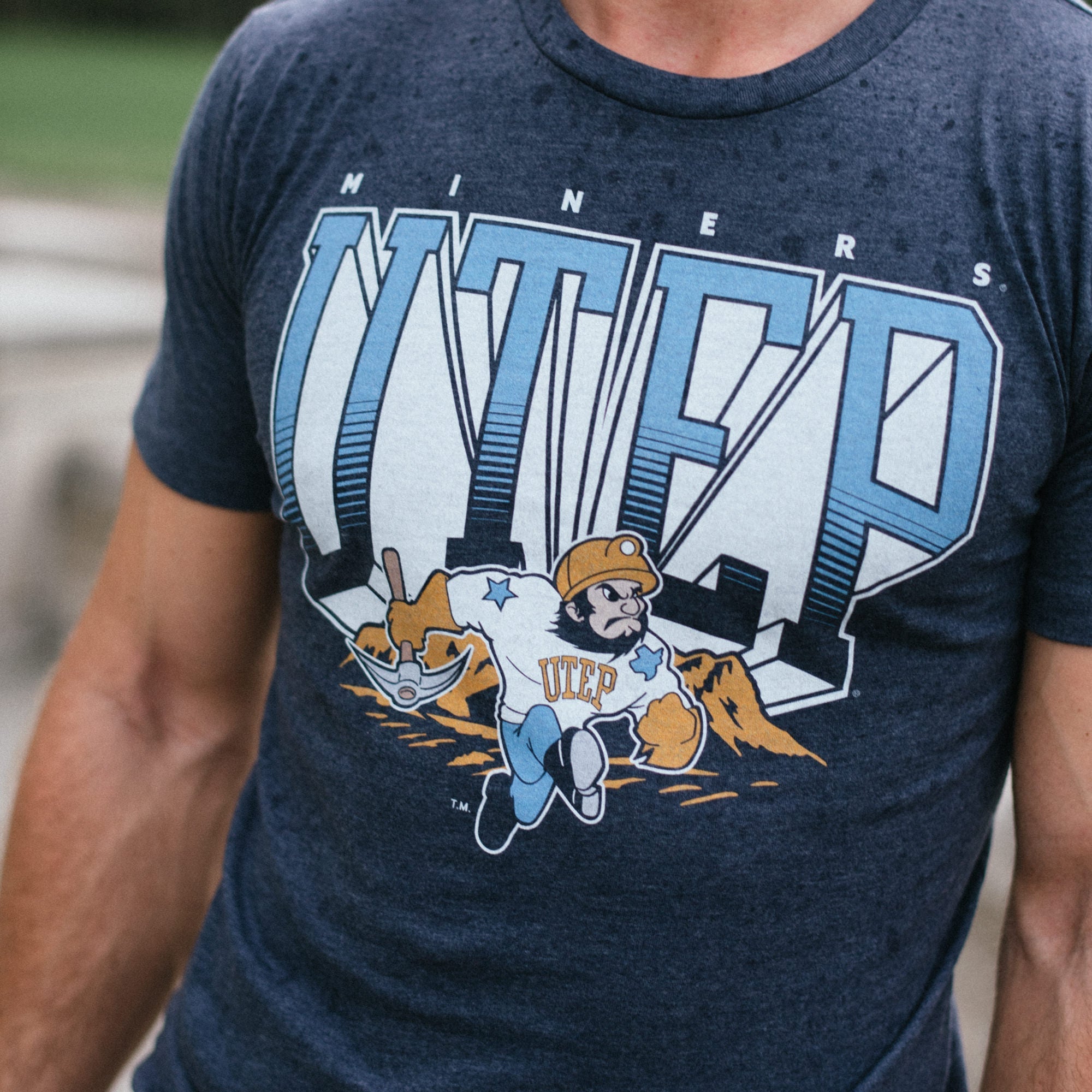 UTEP Miners 1990s Vintage Paydirt Pete Tee Style001