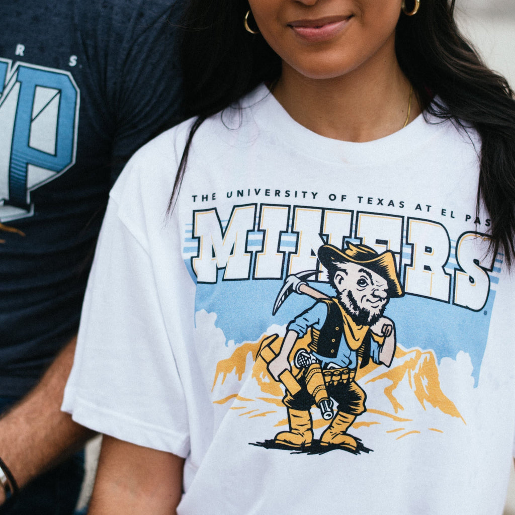 UTEP Miners Vintage Illustration Tee Style001