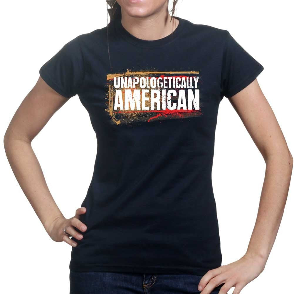 Ladies Unapologetically American T-shirt Style001