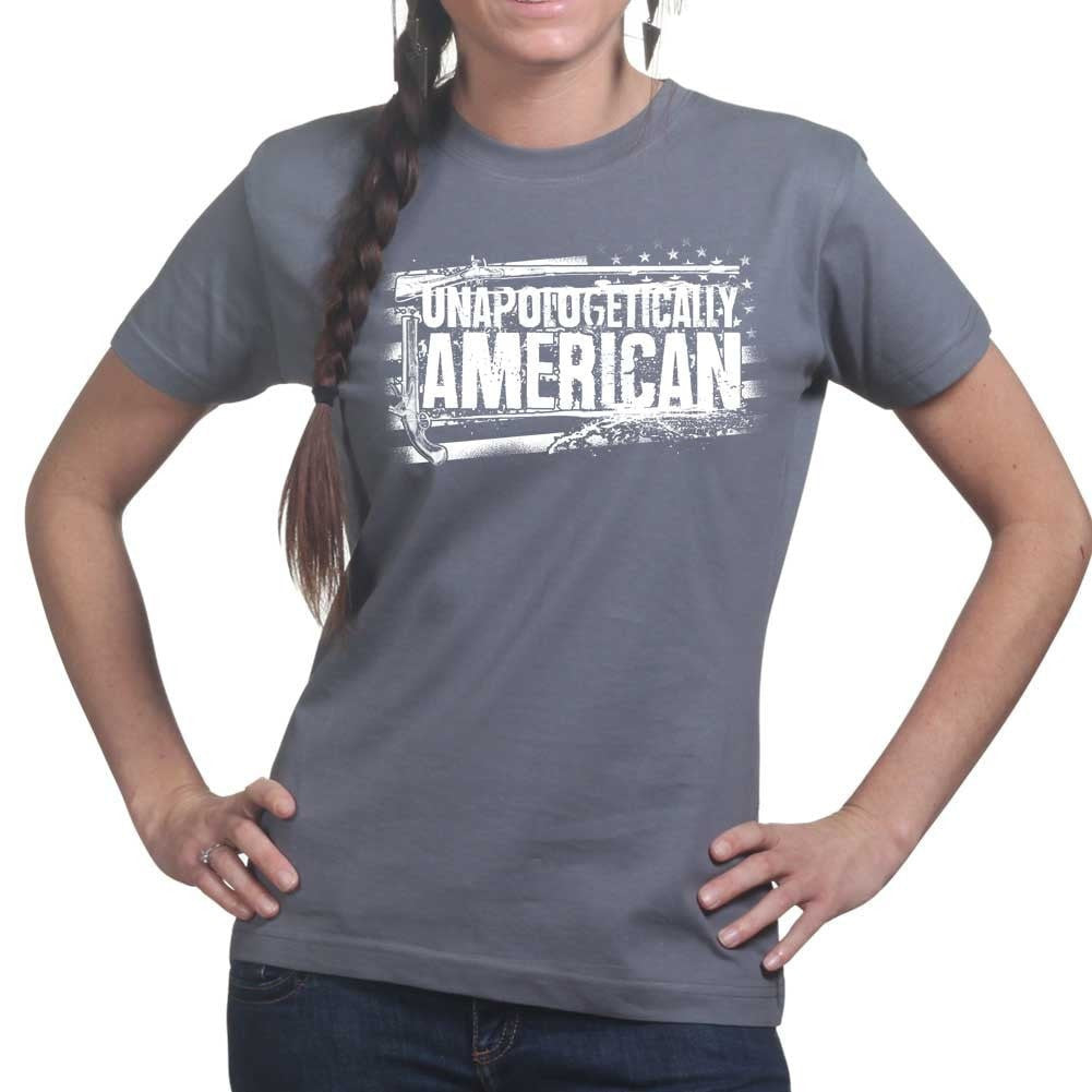 Ladies Unapologetically American T-shirt Style001