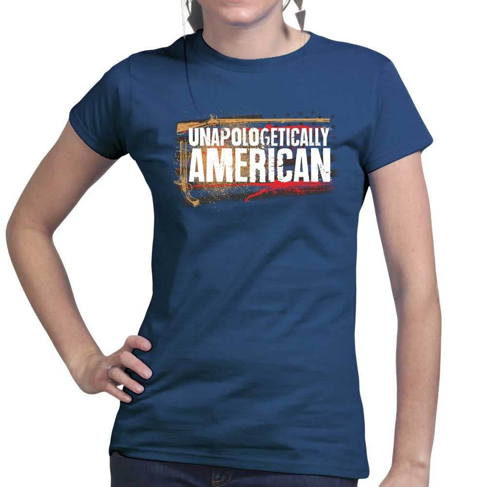 Ladies Unapologetically American T-shirt Style001