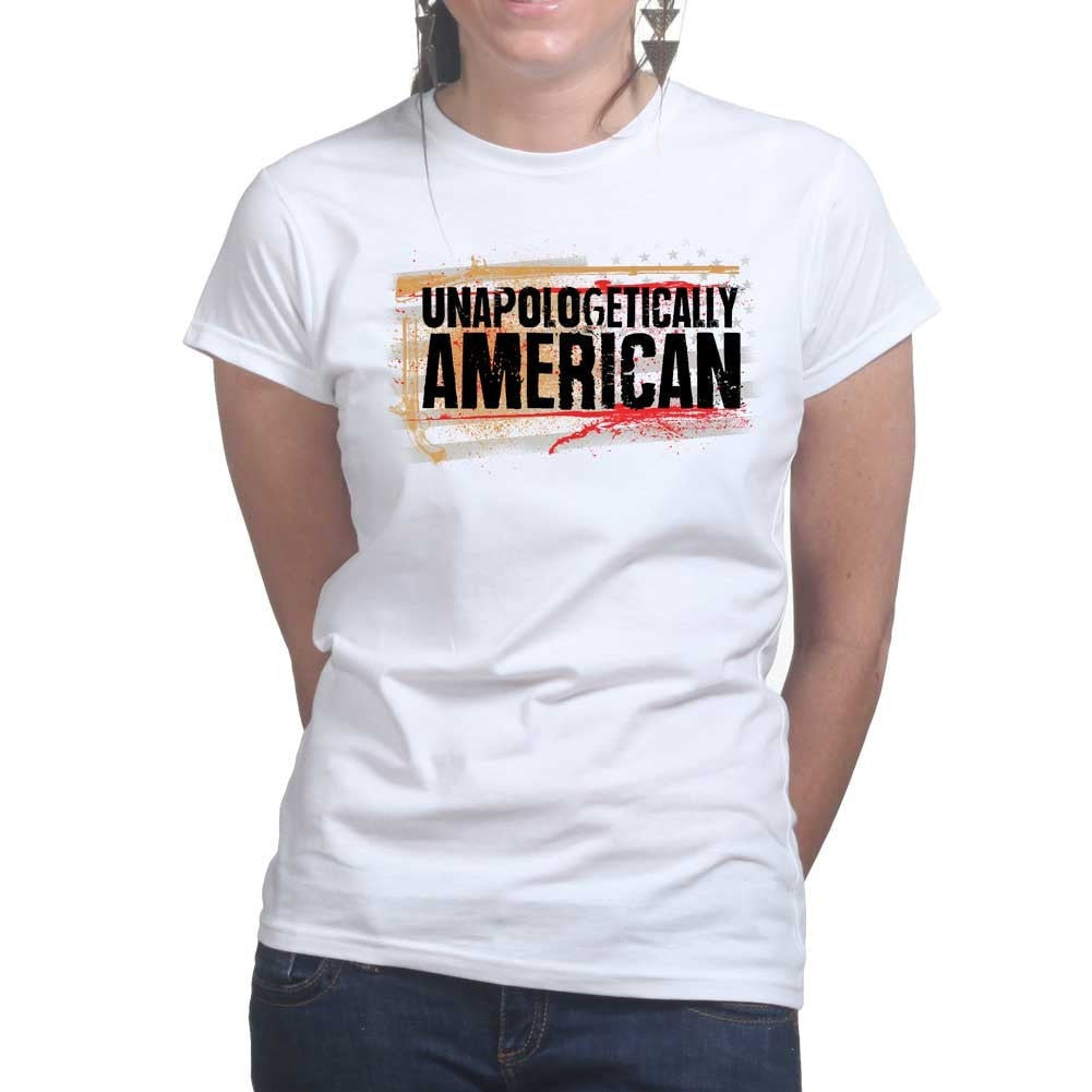 Ladies Unapologetically American T-shirt Style001