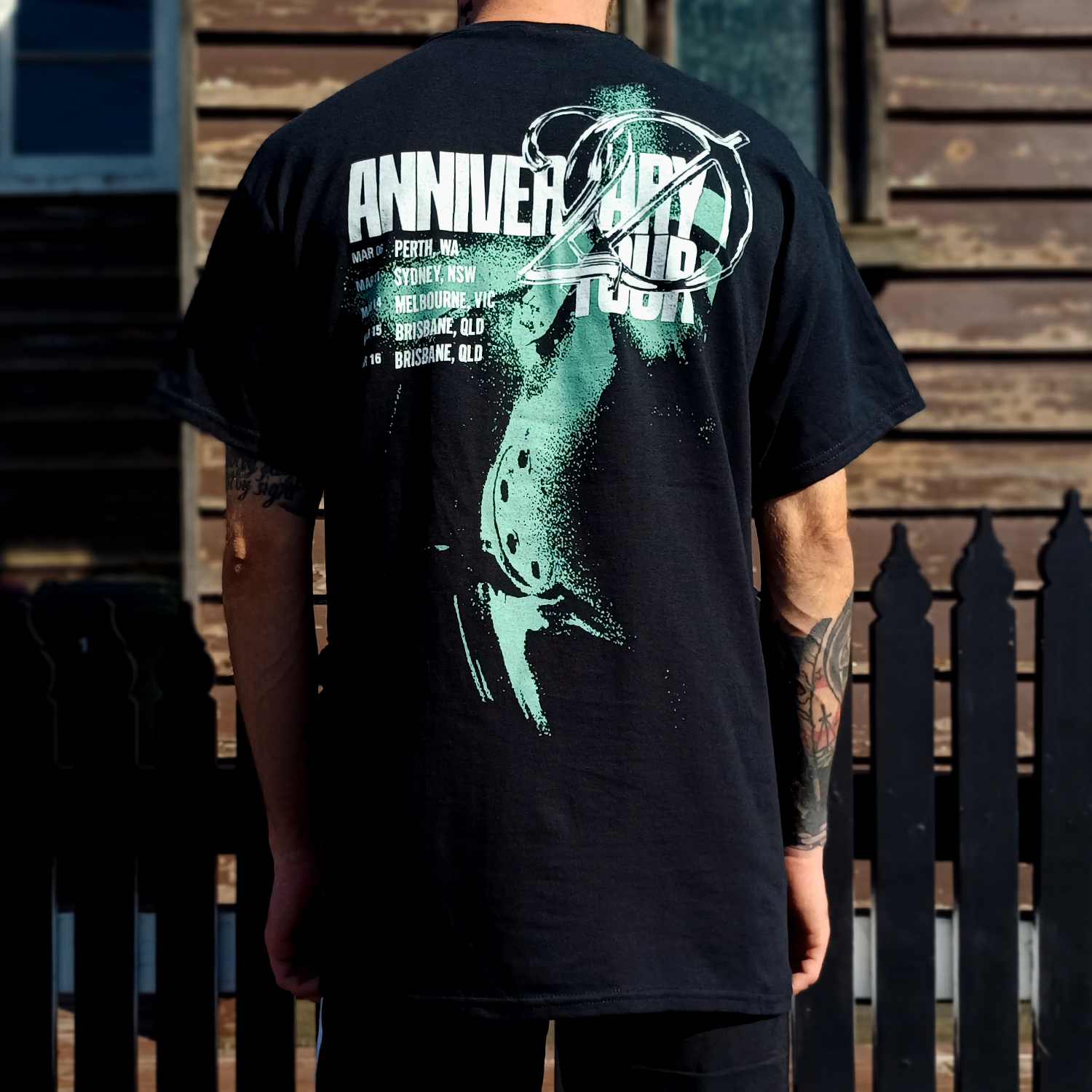 They're Only Chasing Safety 20th Anniv. Tour T-Shirt (Black)