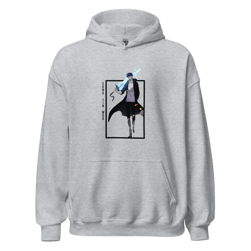 Unisex Sung Jin Woo Hoodie Solo Leveling Hoodie Anime Lover Hoodie Hoodie For Men Hoodie For Women
