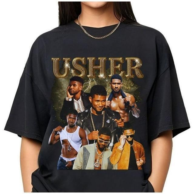 Usher T-Shirt, Vintage Usher T-Shirt, Retro Usher Shirt, 90s Usher Fan Gift, Usher  T-shirt, Vintage 90s style top clothing, Unisex graphic Streetwear shirts