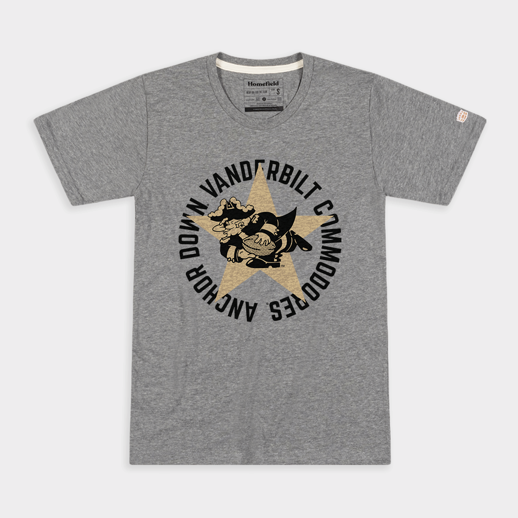 Vintage Anchor Down Vanderbilt T-Shirt Style001
