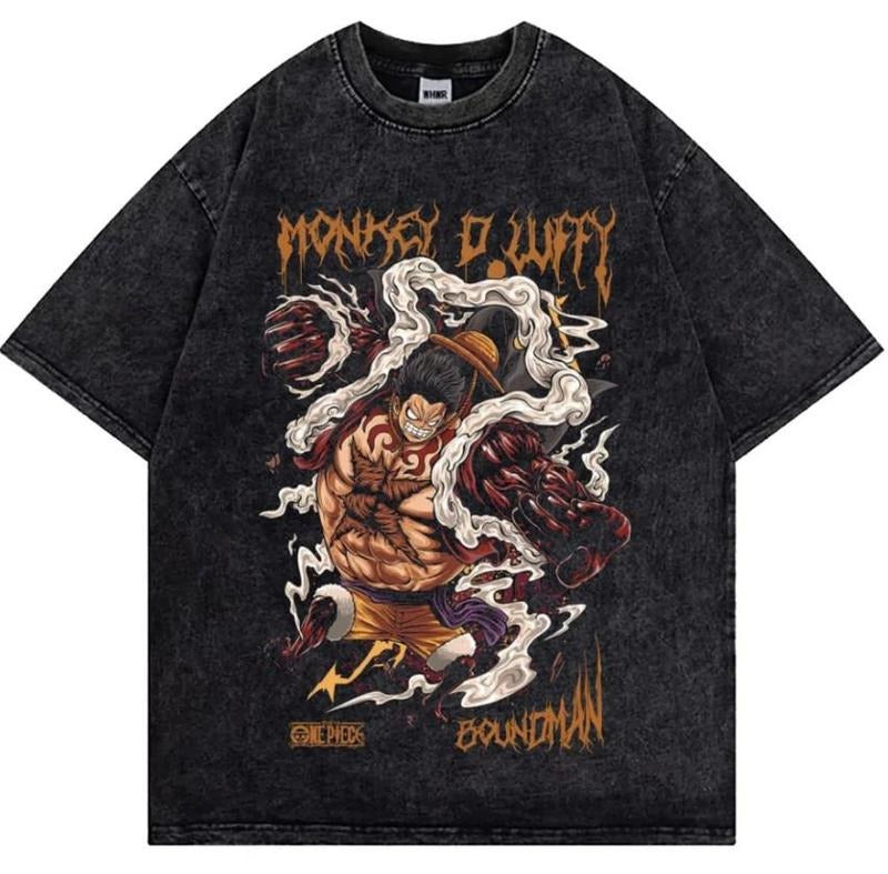 VINTAGE STYLE MONKEY D. LUFFY (GEAR 4) T-SHIRT,   Manga Shirt, Anime Shirt, Anime Lover Tee Top Unisex TShirt  gift for him, gift for her, cheap t shirt, go fast feel alive T shirt Menswear Top Underwear Streetwear Sweatshirt, Hoodie, Comfort Colors