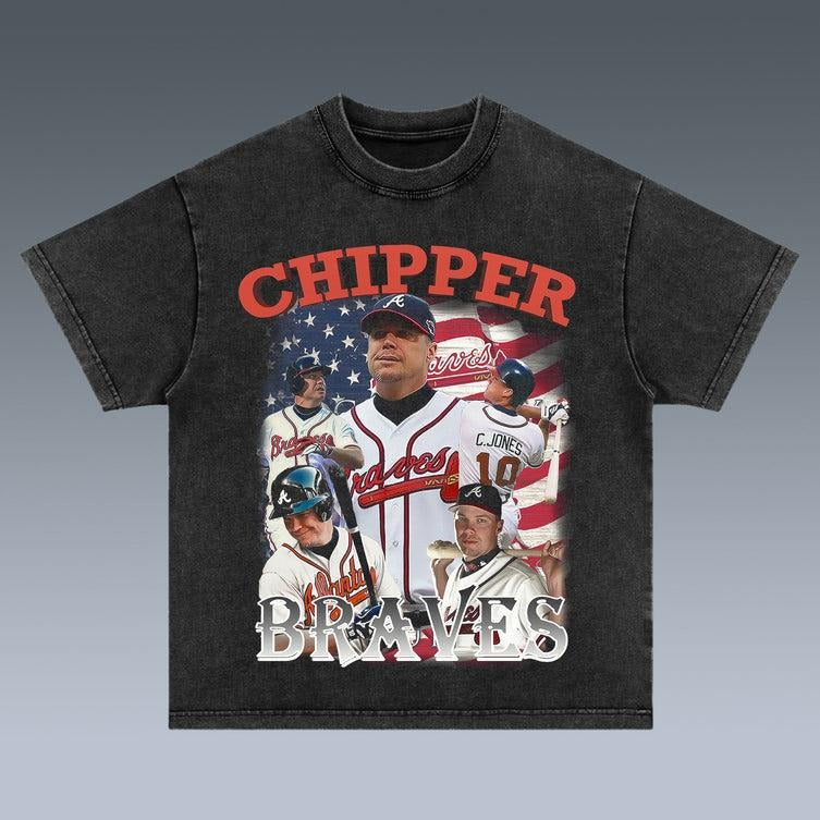 VINTAGE TEE | CHIPPER JONES& ATLANTA BRAVES