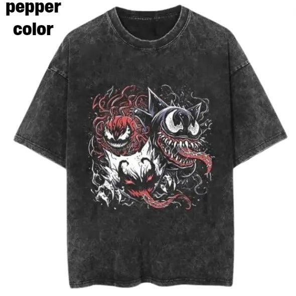 Venomous Carnage Vintage Tee, Gengar T-Shirt, Pokemon Graphic Tees, Unisex Anime Shirt, Sweatshirt Menswear Womenswear Streetwear