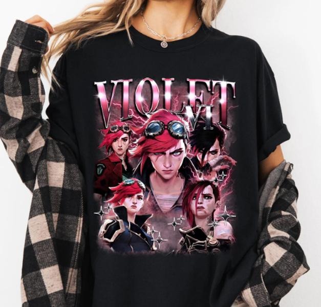 Vi Arcane Shirt, League of Legends Anime lol Shirt