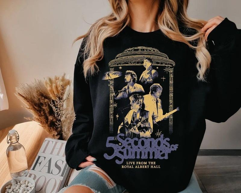 Vintage 5 Seconds of Summer Sweatshirt, The Show Tour 5SOS Eras Tribute