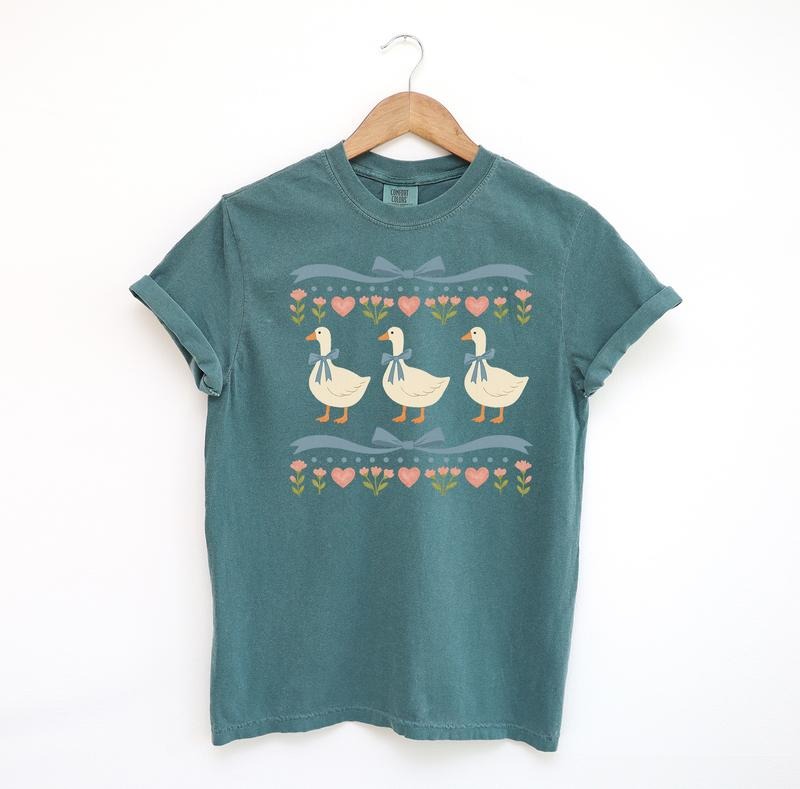 Vintage 80s Goose Shirt, Funny Blue Ribbon Silly Goose Tee, Retro Goose Comfort Colors Tshirt