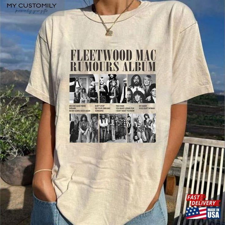 Vintage 90S Fleetwood Mac Band Shirt Rock'n'roll T-Shirt