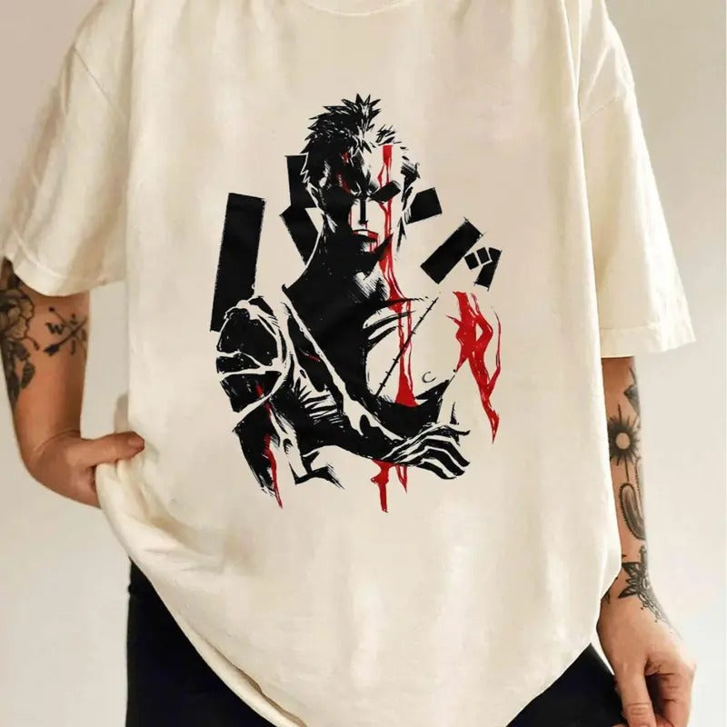 Vintage 90s Graphic Style King Of Hell  T Shirt, Vintage One Piece Shirt, Most Exceptionally Fashionable, Vintage Anime One Piece Zoro Shirt Sweatshirt, Hoodie, Comfort Colors