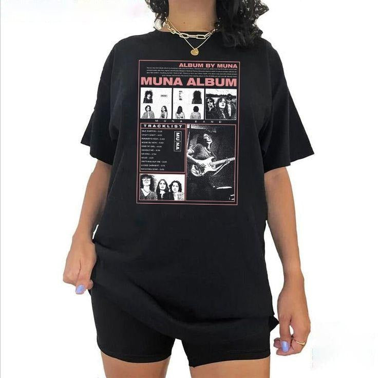 Vintage 90s Muna Band Shirt, Music Tour 2024 Shirt, Muna Graphic Tee Shirt, Muna Band Homage Tshirt, Muna Lover Gift For Fans