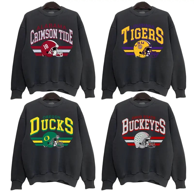 Vintage All Teams NCAA Collection Unisex Crewneck Sweatshirt, Graphic College Team Collection Sweatshirt, Gift For NCAA Fans, Sweatshirt for Men and Women, Size S-3XL