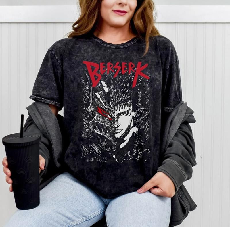 Vintage Berserk Shirt, Vintage Anime Tshirt, Guts Berserk, Berserk Tshirt, Berserk Griffith, Vintage Berserk Tee, Vintage Berserk Top Womenswear Underwear Lady