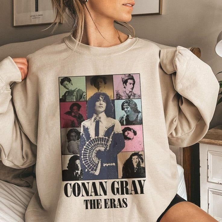 Vintage Conan Gray Crewneck, Music Lovers Streetwear Gift