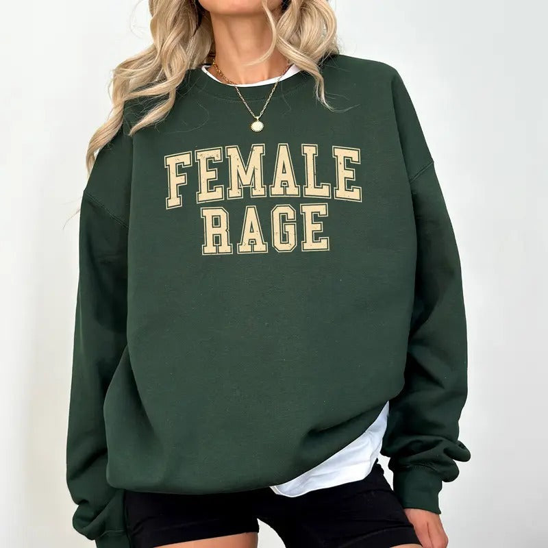 Vintage Female Sweatshirt for Women, Women's Rights Sweaters, Pro-Choice Pullover, Girl Power Crewneck, Soft Cotton Womenswear