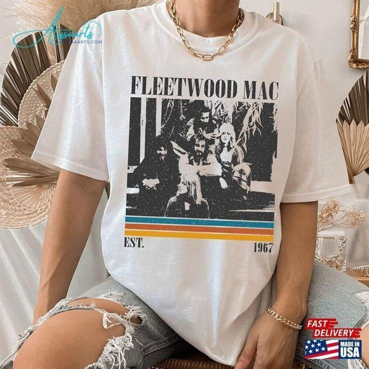 Vintage Fleetwood Mac Band T-Shirt, Rumours Album Tee Unisex