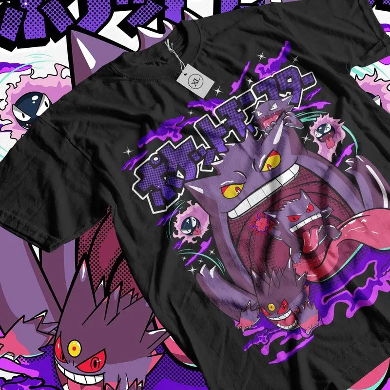 Vintage Gengar T-shirt, Anime Manga Shirt, Anime Lovers Shirt