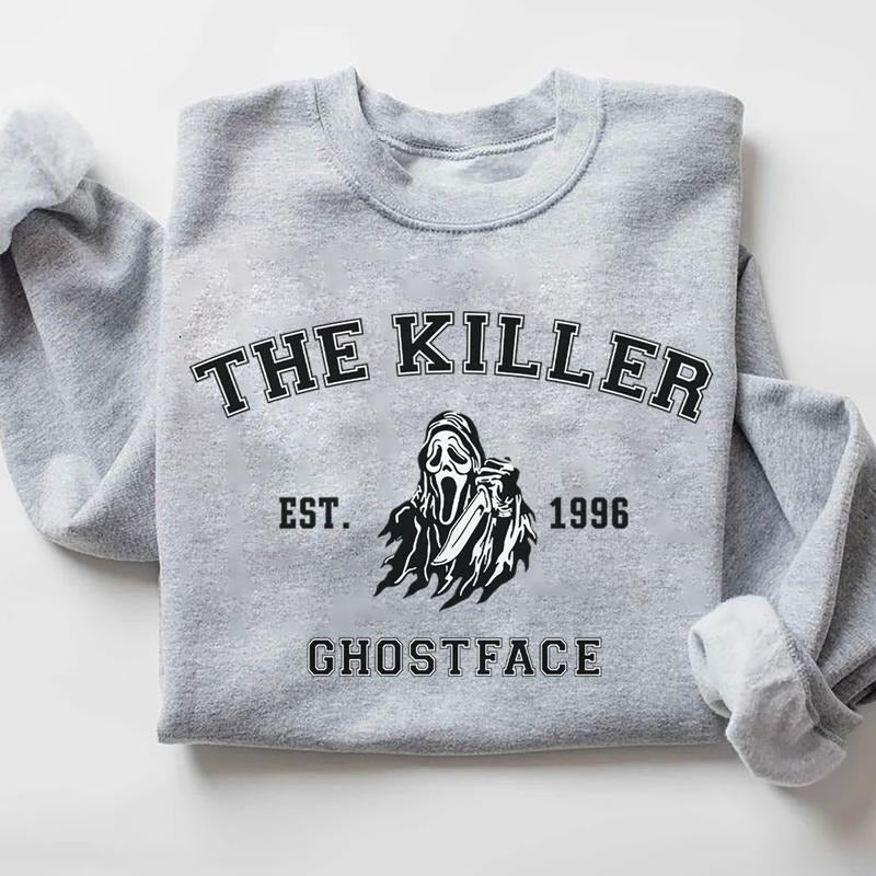 Vintage Ghosrface Sweatshirt, 90s Halloween Sweatshirt, The Killer Shirt, Horror Movie Shirt, Horror Fan Tee, Retro Halloween Hoodie, Spooky Season Crewneck, Fall Vibes Sweater