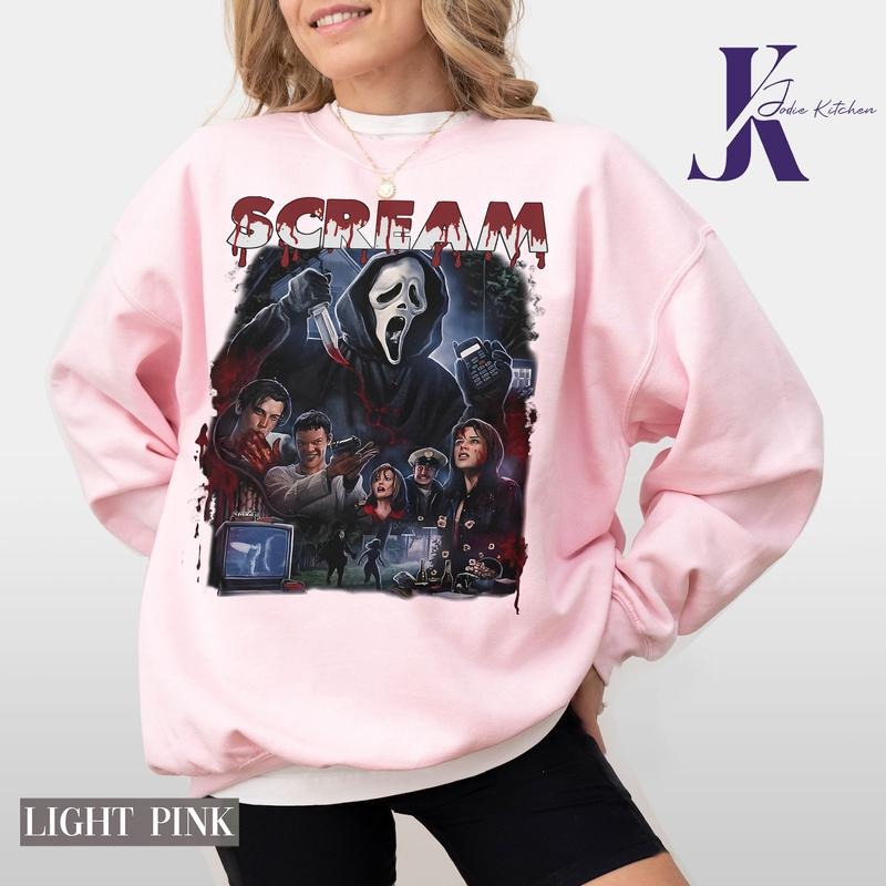 Vintage Halloween Scream Shirt, Scream Horror Shirt, Retro Spooky Season Shirt, Halloween Graphic Tee, Ghost Face Shirt, Horror Movie Shirt