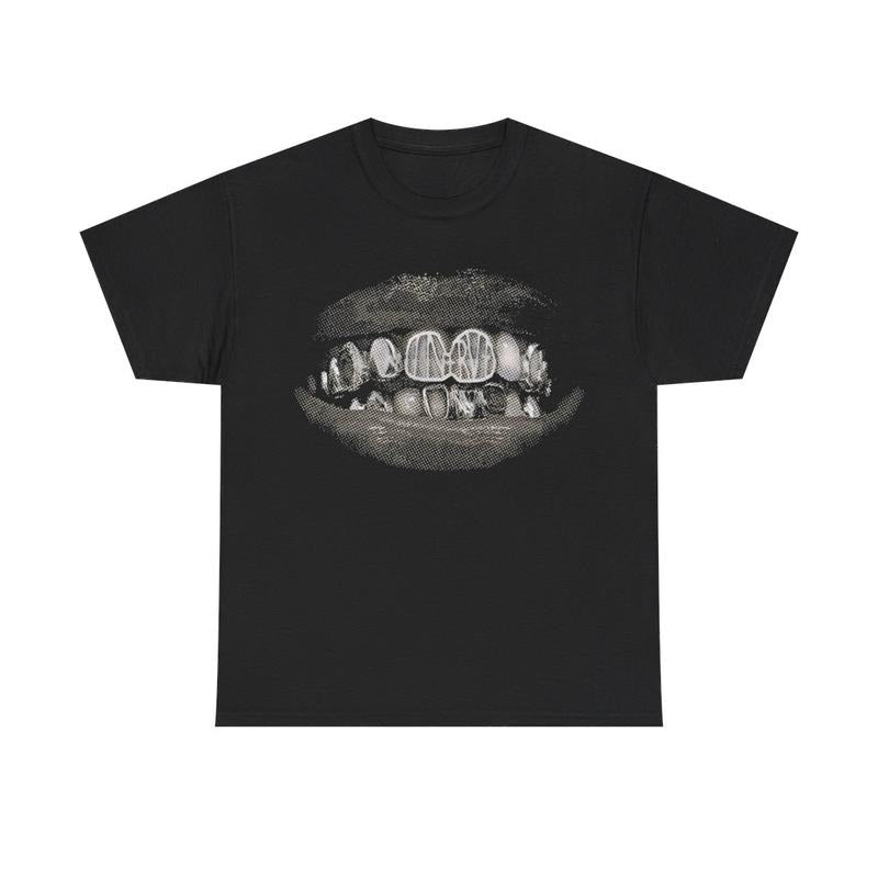 Vintage Iced Out Grill Y2k 90s Hip-Hop Vibes Heavy Cotton Graphic T-Shirt Tshirt Shirt HipHop Rap Tee Casual Classic Menswear Top Retro Comfy Day Underwear Smooth Streetwear