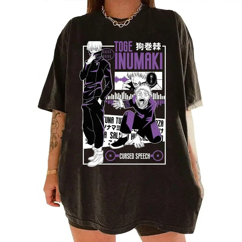 Vintage Inumaki Toge Shirt, Toge Shirt, Inumaki Shirt, Anime Shirt, Manga Shirt, Anime Fan Gifts Shirt 3 Top Womenswear