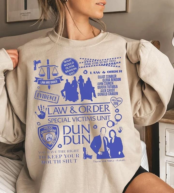 Vintage Law And Order Doodle Art Shirt,Crime Drama Television Series Shirts,Law And Order Shirt