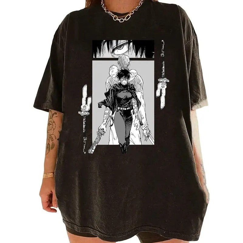 Vintage Maki Zenin Shirt, Sweatshirt, Hoodie | Maki Zenin Anime Tee | Manga Shirt Anime Fan Gifts Cotton Tops