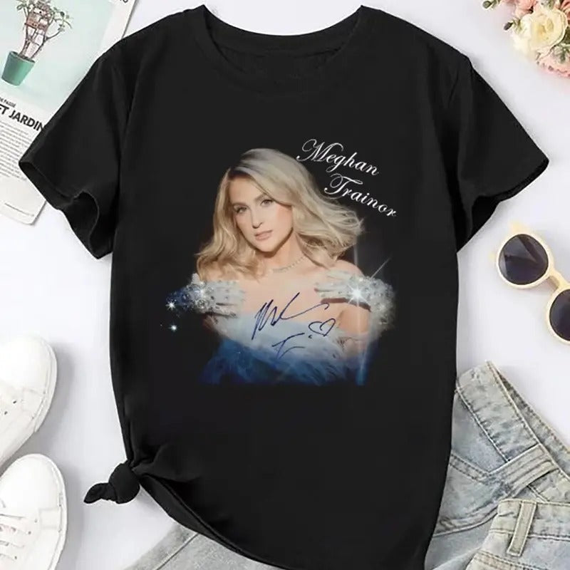 Vintage Meghan Trainor Signatures T-Shirt, Meghan Trainor Fan Gift, Meghan Trainor Tour 2024, Meghan Trainor Merch, Meghan Trainor Shirt