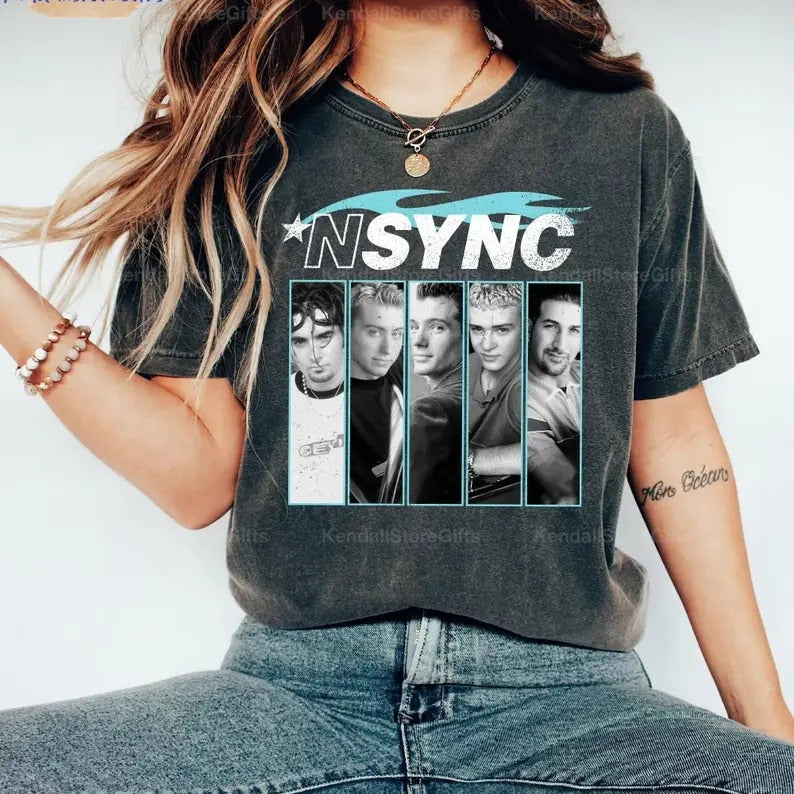 Vintage Nsync Shirt, Nsync Comfort Colors Shirt, 90s Boy Band Sweatshirt, Nsync Eras Shirt, Nsync tshirt, Boy Band Shirt, Unisex Shirt Menswear