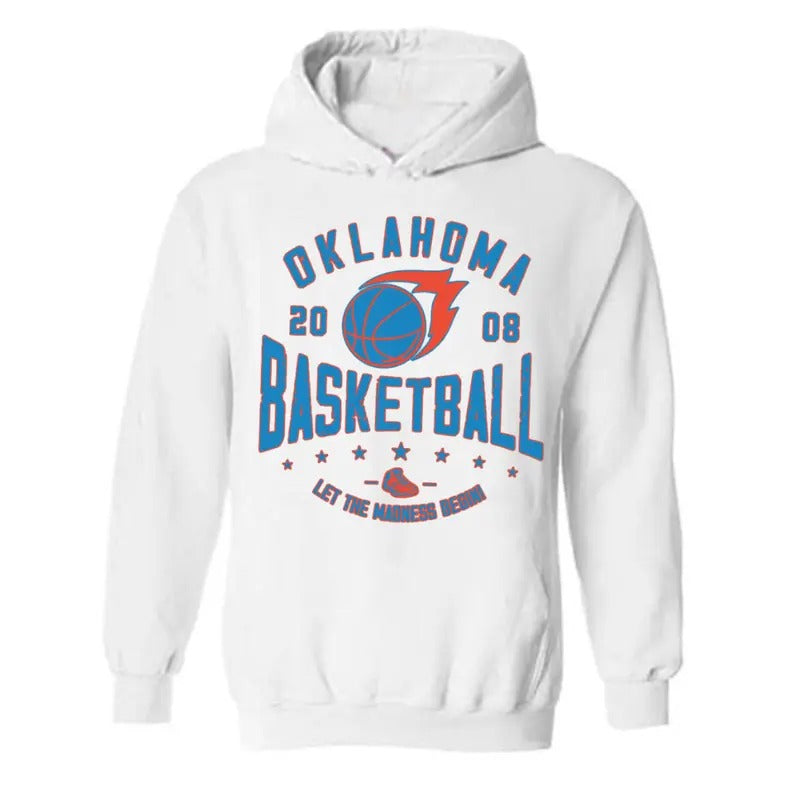 Vintage Oklahoma Thunde Sweatshirt _ T-Shirt, Thunder Sweater, Thunder T-Shirt, Vintage Oklahoma Basketball Fans, Oklahoma City EST 2008