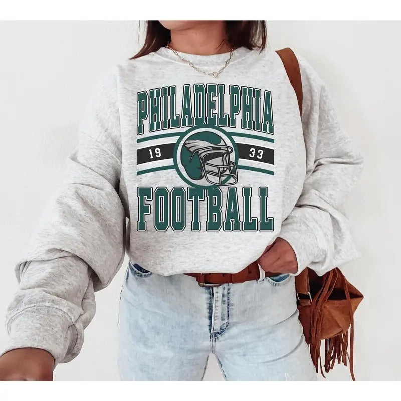 Vintage Philadelphia Crewneck T-Shirt \ Sweatshirt, Eagle Sweatshirt, Retro Philadelphia Shirt, Philadelphia Fan Gift                              Vintage Philadelphia Football Crewneck T-Shirt \ Sweatshirt, Eagle Sweatshirt, Retro Philadelphia Football S