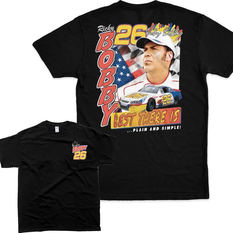 Vintage Style Shirt Talladega Nights T-shirt Plain Simple Ricky Bobby 26 Tees