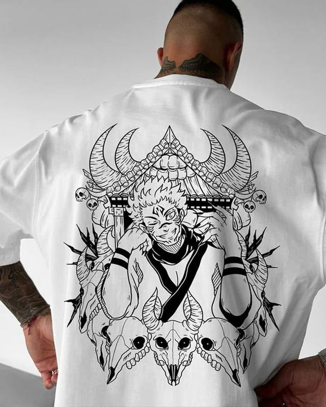 Vintage Sukuna 2 Sides Shirt, Jujutsu Kaisen Tee, Anime shirt, Japanese Anime, Birthday Gift