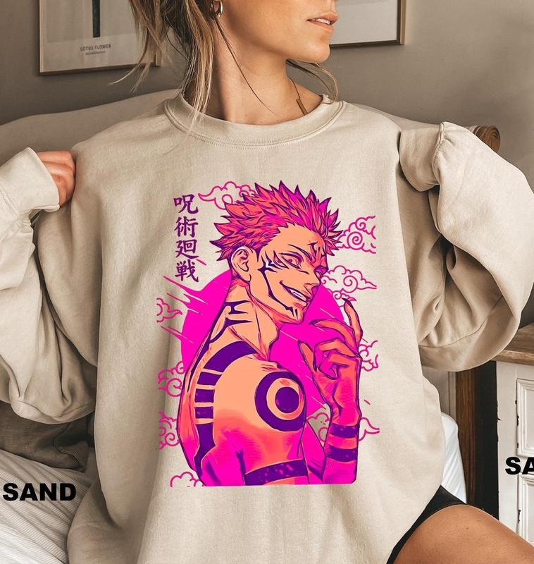 Vintage Sukuna Shirt, Sweatshirt, Hoodie, Itadori Shirt, Ryomen Sukuna Shirt, Anime Shirt, Manga Shirt, Anime Fan Gifts Shirt Sweatshirt, Hoodie, Comfort Colors