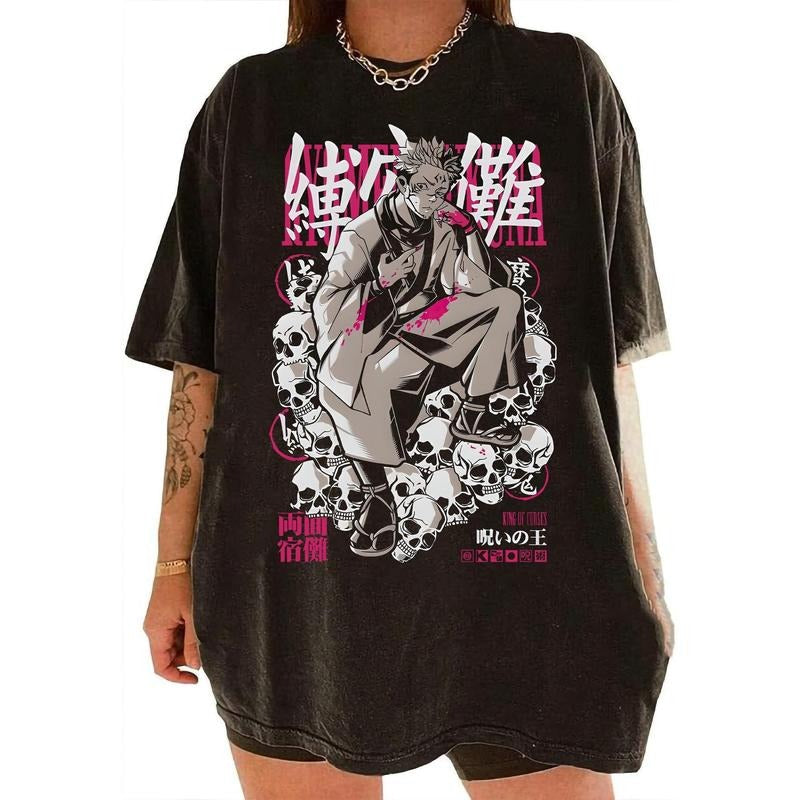 Vintage Sukuna Shirt, tee, Itadori Shirt, Ryomen Sukuna Shirt, Anime Fan Gifts tee Sweatshirt, Hoodie, Comfort Colors