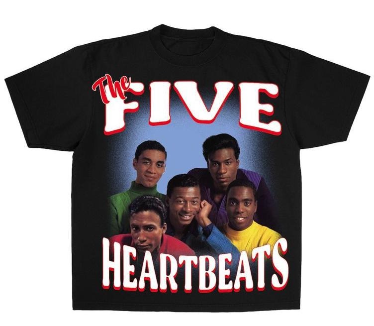 Vintage T Shirts "THE FIVE HEARTBEATS 1991" TEE - VINTAGE BOOTLEG Womenswear Top Comfort Tshirt