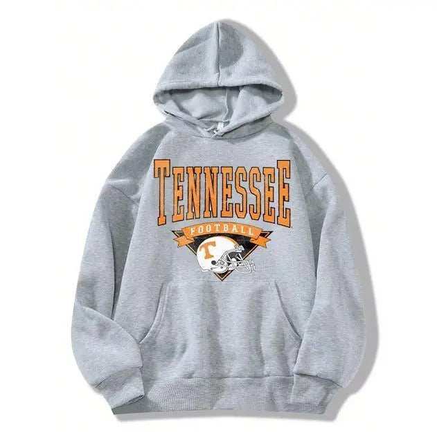Vintage Tennessee Volunteers Hoodie, NCAA Basic Graphic Hoodie, Casual Sport Hoodie For NCAA Fans