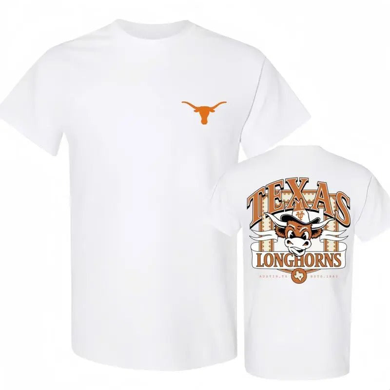 Vintage Texas Longhorns NCAA Final Four Unisex TShirt, Unisex Vintage Crewneck Football Shirt, Gift For Fan, Vintage for Men and Women