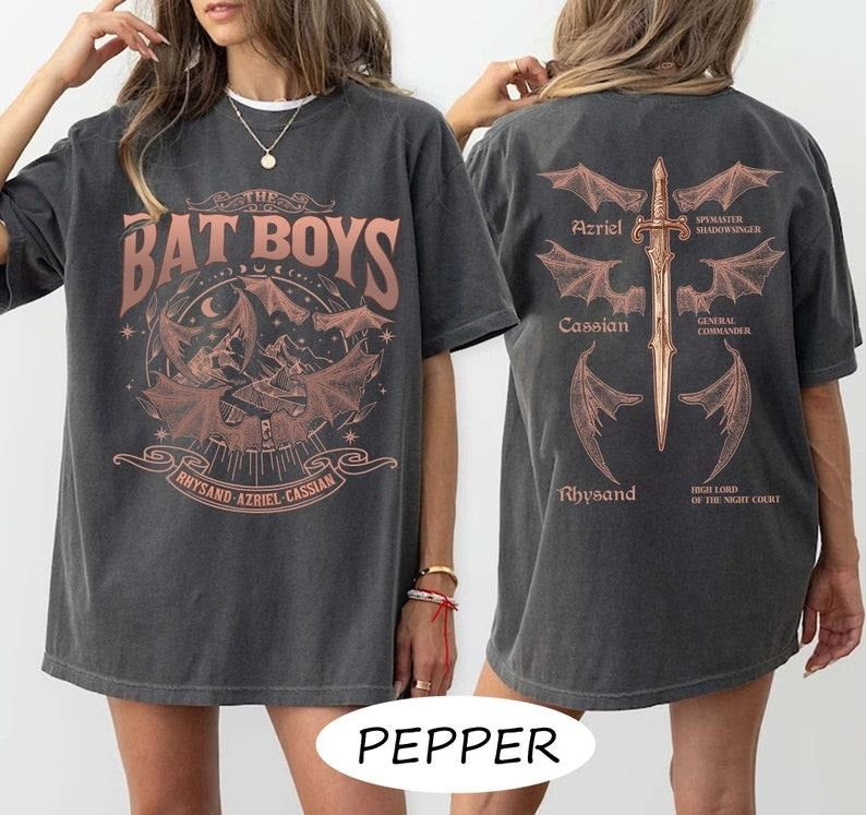 Vintage The Bat Boys Acotar Sweatshirt, The Bat Boys Comfort Colors Shirt, The Night Court Shirt, Rhysand Cassian Azriel, Bookish Merch