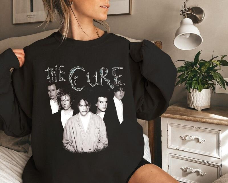Vintage The Cure Sweatshirt, Robert Smith Inspired 2024 Band