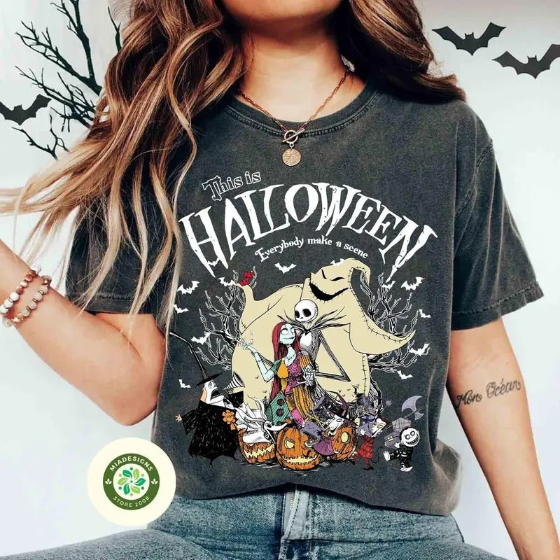 Vintage The Nightmare Before Christmas Shirt, Halloween Shirt, This is Halloween Sweatshirt