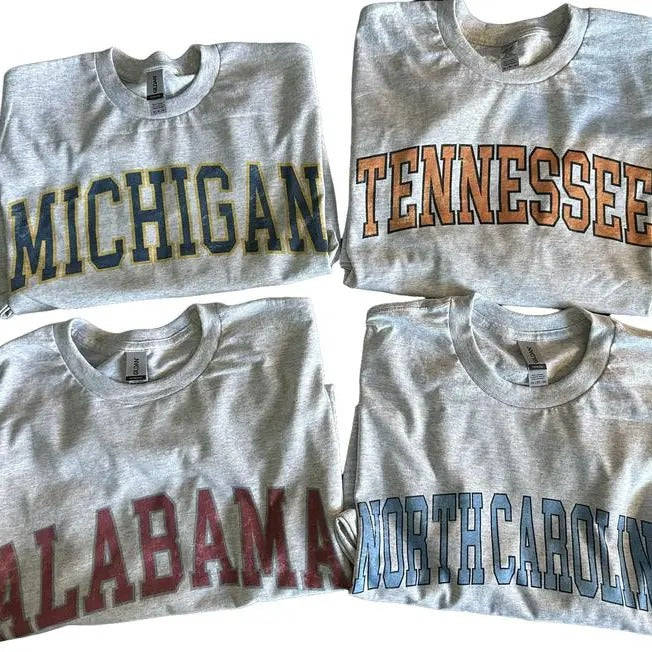 Vintage Varsity College Tee Shirt